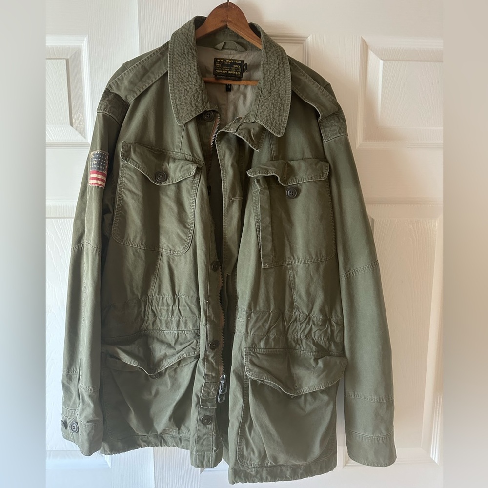 Polo Ralph Lauren Rugged Field Jacket MIL-J-4883A Tan Men's X-Large